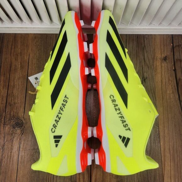 Adidas X Crazyfast Club FxG IG0618 Mens Size 13 Yellow Athletic Soccer Cleats - Picture 6 of 11